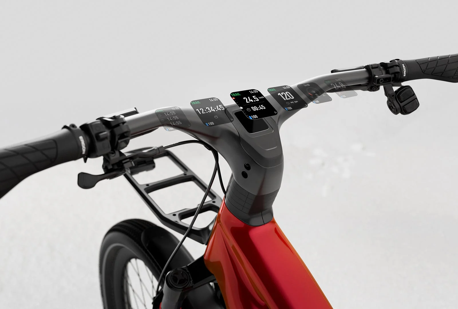E-Bikeのハンドルとディスプレイ