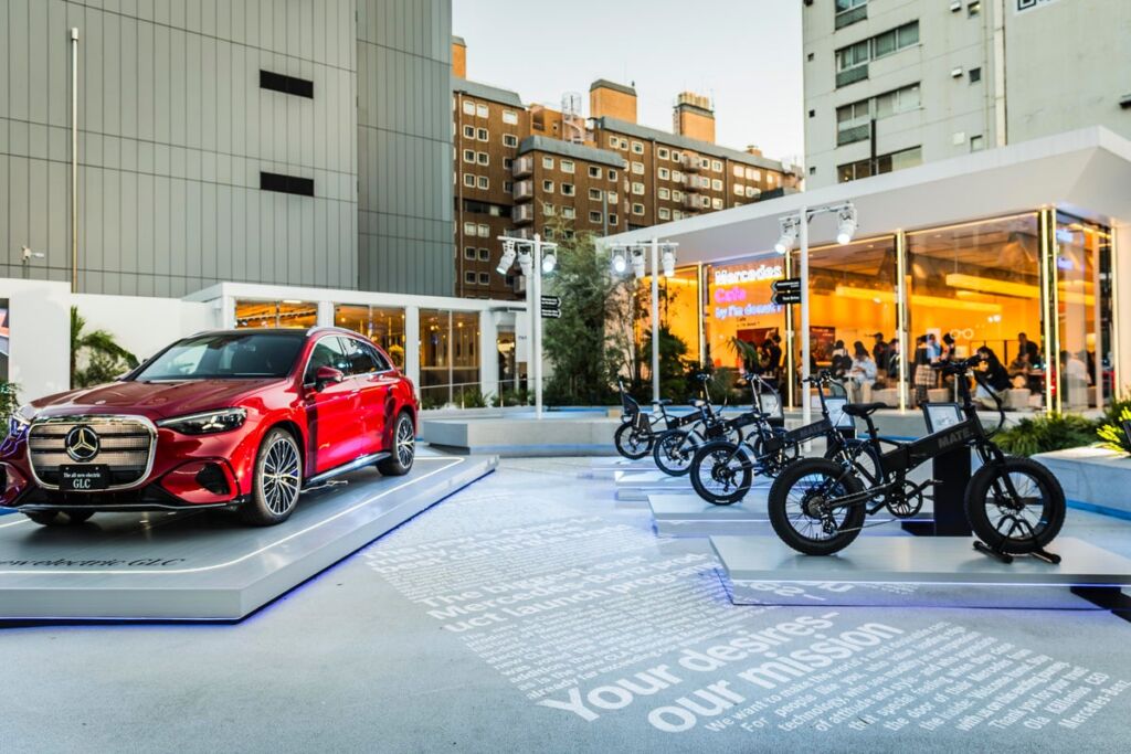 表参道でMATE.BIKEのオールモデルに試乗 Mercedes-Benz STUDIO TOKYOで10月11日から体験イベント